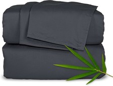 Pure Bamboo King Sheets, Genuine 100 Organic Viscose Derived from Bamboo...