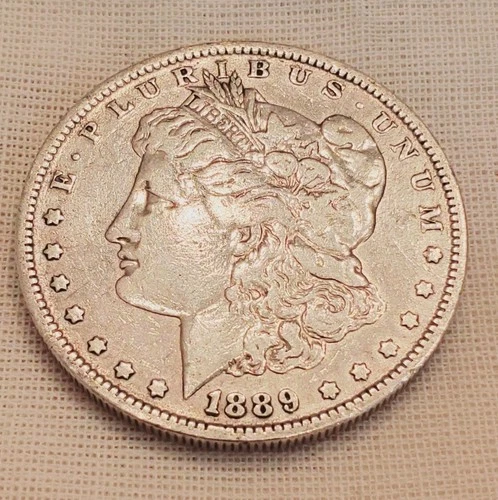1889-O Morgan Silver Dollar $1 – XF/AU Details – Original Toning – New Orleans M