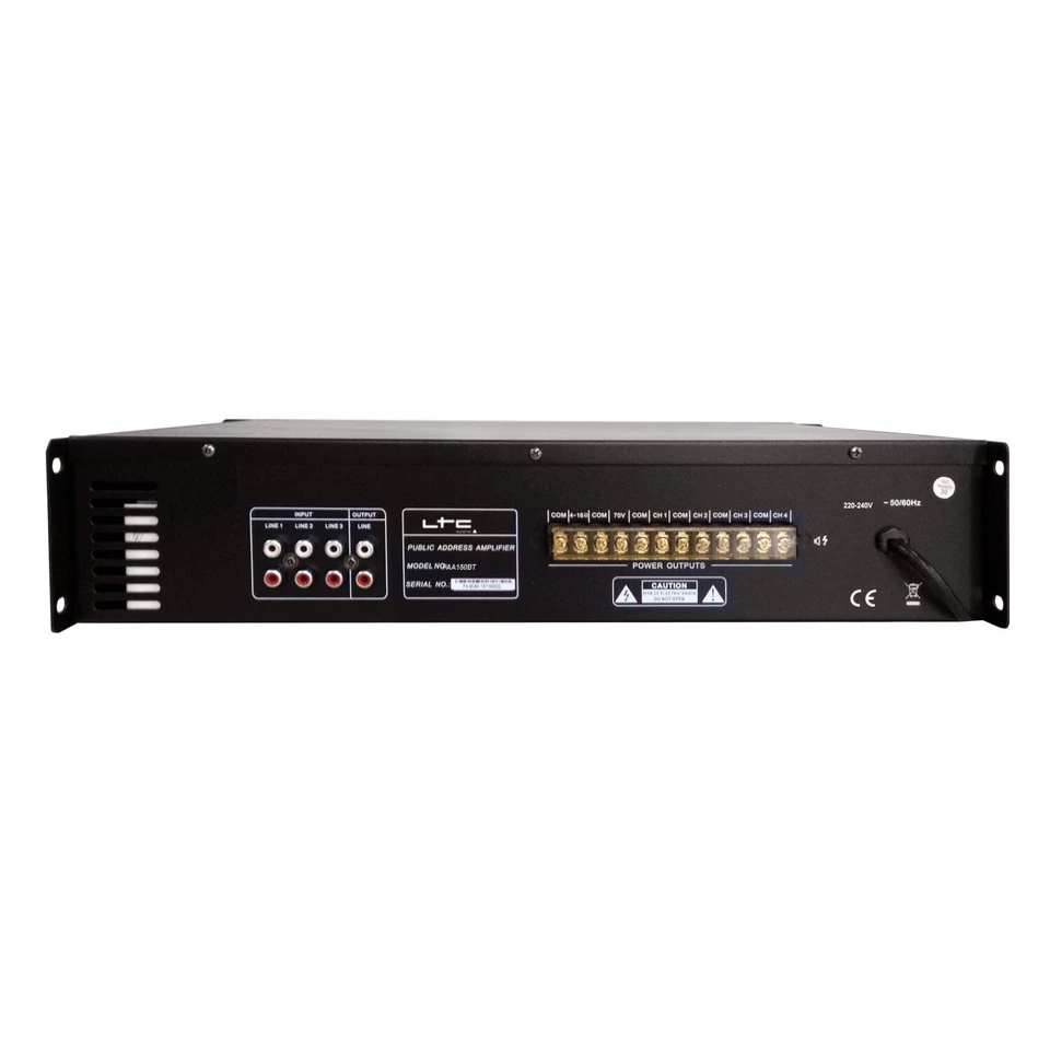 LTC PAA150BT 4-ZONEN ELA VERSTÄRKER USB SD FM BT 90W STEREO MIKROFON EVENT BÜHNE - Bild 2 von 2