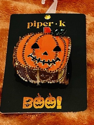 Piper K Pumpkin Hair Claw Clip