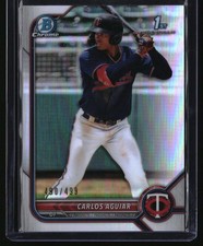 2022 Bowman Carlos Aguiar Chrome Prospects Refractors 490/499 #BCP-1
