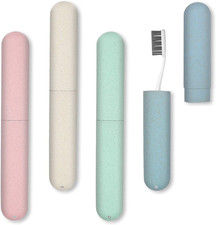 4 Pack Travel Toothbrush Case, Portable Breathable Toothbrush Holder Cases