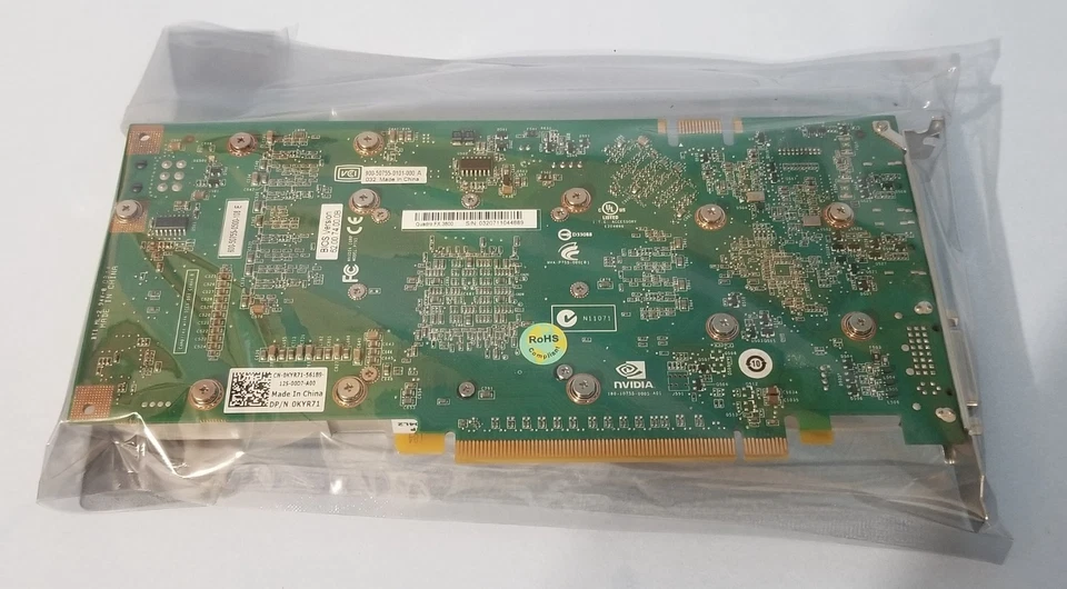 Nvidia Quadro FX3800 FX 3800 1GB PCIe x16 Dual DP + DVI Graphics Card Dell KYR71 - Image 2 of 3