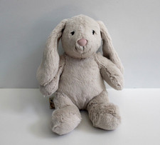 Steiff Hoppie Hase Hare Bunny Light Gray Plush Stuffed Animal Lovey 11" NEW