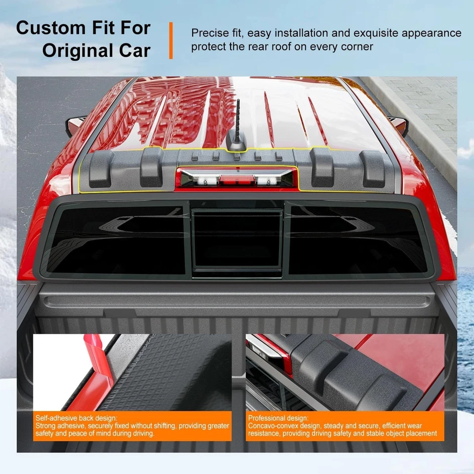 For 2015-2022 Chevy Colorado GMC Canyon Rear Roof Protector Truck Cab Roof Foto 2 de 4