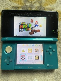 Nintendo 3DS Handheld System - Aqua Blue With Game, PLEASE READ DESCRIPTION