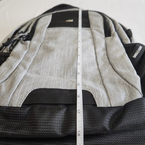 Swiss Gear NEUF Gris bruyère 18" Ordinateur Portable Tablette École Travail Collège Sac à Dos - Photo 3/24