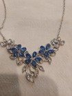Paparazzi Jewelry  - Floral Fashion Show - Blue Necklace - Vintage — photo 3