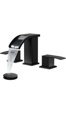 Waterfall 8 inch Widespread Bathroom Faucet Set Bathroom Sink Faucet 3 Hole