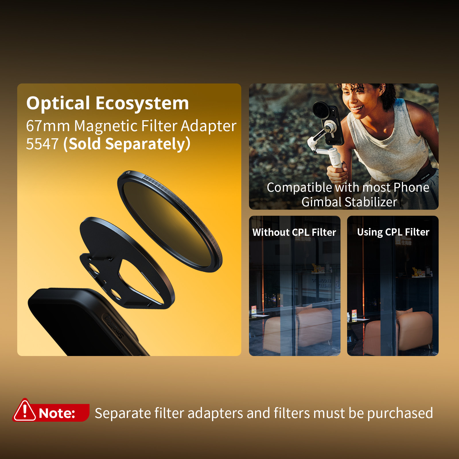 SmallRig Phone Case Kit for iPhone 17 Pro Max Magnetic Case for Phone Gimbal