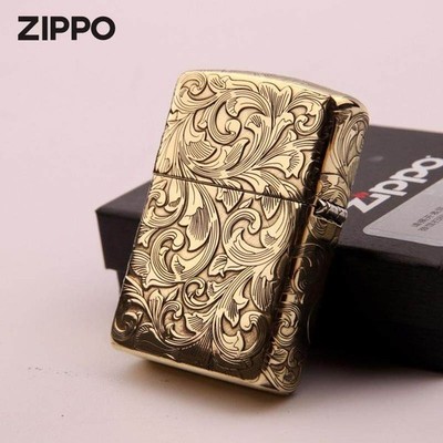 Tang Dynasty Zippo Copper Armor 5 Sided Engraved Lighter Gift For Men