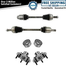 Front CV Axle Shaft Assembly Wheel Hub Bearing Kit Set 6pc for Accord V6 AT Auto