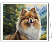 German Spitz Fine Art Notecards - Set of Six