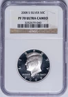 NGC PF-70 Ultra Cameo 2008 Silver Kennedy Half Dollar