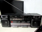 Vintage Sony CFS-W500 Boombox Stereo Cassette AM FM Radio Recorder Working