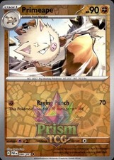 Primeape 46/91 Uncommon Reverse Holo Paldean Fates Pokemon