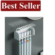 Quick-Dry, Rustproof Toothbrush Holder with Cover - Ultimate Bathroom Organizer