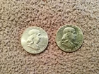 BU Franklin 1963 P  Silver Half Dollars 50C 90% Silver LOT of 2               b