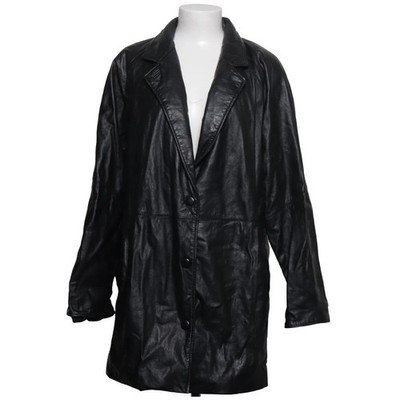 Wilsons, Ledermantel, Damen, Größe: M, Schwarz, Leder/Polyamid/Polyester #vRt