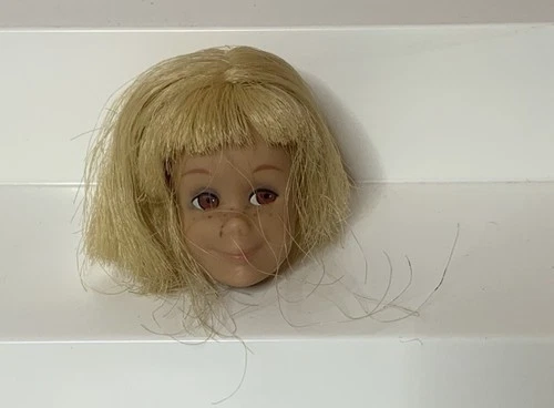 Vintage 1960s Scooter Doll Head Only Blonde For OOAK OR REROOT