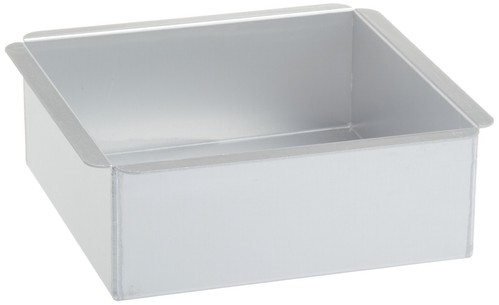 8 by 8 by 3-Inch Professional Square Pan Baking Supply, 8 x 8 inch, Silver