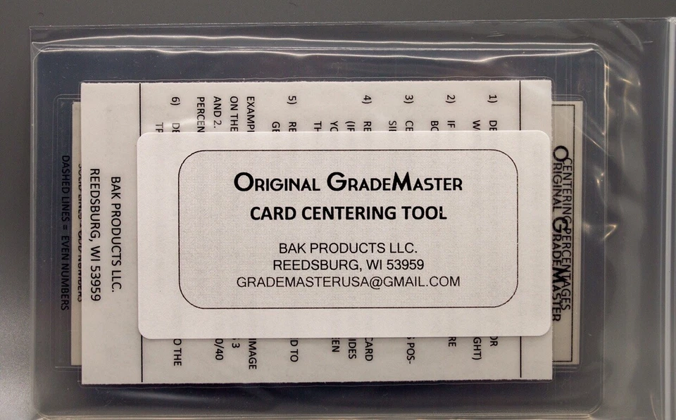 ORIGINAL GRADEMASTER Card Grading / Centering Tool Created in 2015- #1 Design! - Image 3 of 4