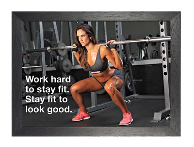 Motivational 155 Work Body Gym Inspirierend Foto Bestimmung Zitat Poster 