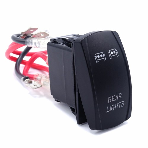 For Polaris RZR Ranger Toggle Rocker "REAR LIGHTS" Reverse ON/OFF Switch+Wire - Picture 6 of 7