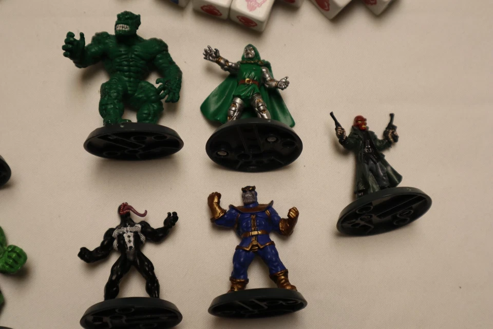 Marvel Heroscape Lote 9 Miniaturas Spider Man Hulk Iron Man  Foto 4 de 4