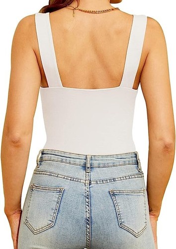 ┥ Sexy Traje Sin Mangas Informal de Cuello Cuadrado para Mujer Cuello Cuadrado Sin Mangas 🙂 - Imagen 3 de 6