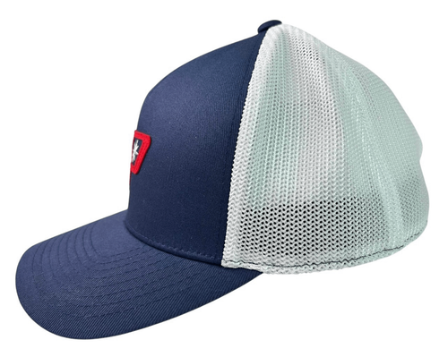 Polaris Off Road Men’s Retro Logo Mesh Snapback Hat Cap New Blue White #2833503 - Picture 5 of 10