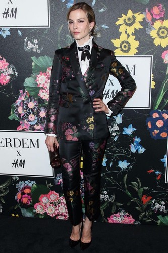 Nuovo Erdem X H\u0026M 2 PC Abito Nero Jacquard Giacca Blazer \u0026 Pantaloni Fiori  2 4 6 | eBay