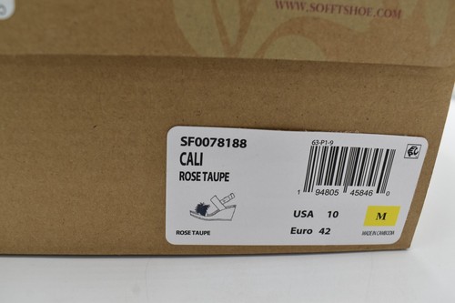 Sofft Womens Size 10 Cali Rose Taupe Suede Wedge Shoes Sandals - Picture 12 of 12