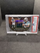 2021 Obsidian Christian McCaffrey Vitreous Dicut Orange Etch /25 #V-14 Pop 1