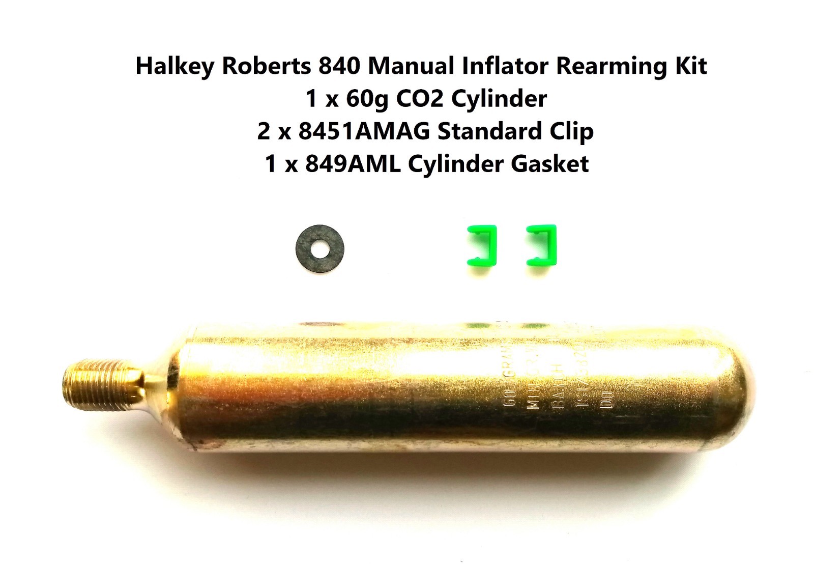 60g Lifejacket Rearming Kit for Halkey Roberts Manual Inflator