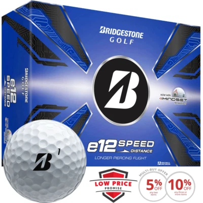 BRIDGESTONE 2025 e12 SPEED GOLFBÄLLE / DUTZENDPACK / MULTIBUY RABATT ANGEBOTE