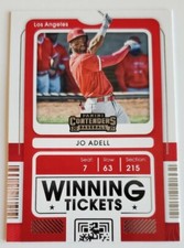 2021 Panini Contenders Jo Adell Los Angeles Angels Winning Ticket WT-JA RC