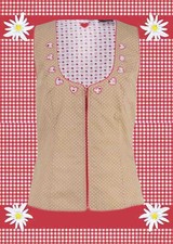 O43✪ Dirndl Trachten-Corsage mit Reißverschluss Wies'n Oktoberfest feiern Gr 46