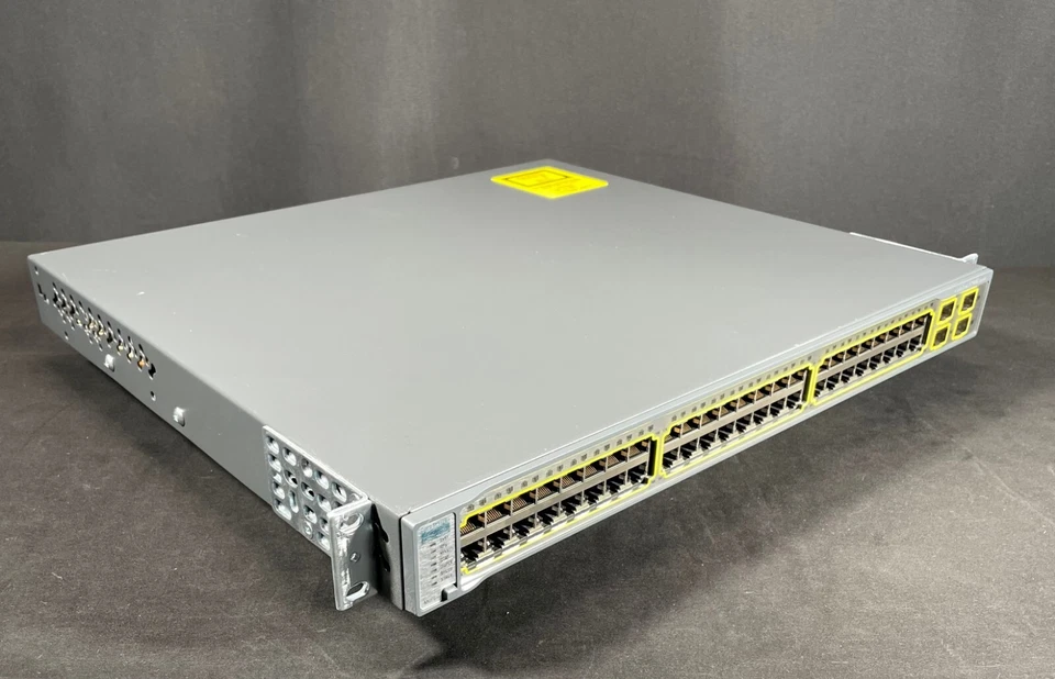 Cisco Catalyst WS-C3750G-48TS-S 48 Port 10/100/1000T Gigabit Switch -Fast Ship - Image 2 of 4