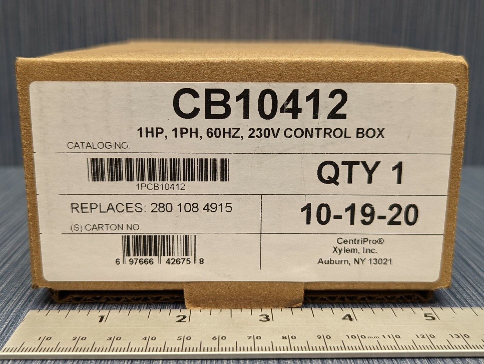 CB10412 Goulds 1HP Quick Disconnect Control Box 1 PH 230V 697666426758