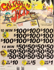 CAPTAIN JACKS 1 POINT/610P TIP JAR TICKETS 3-...
