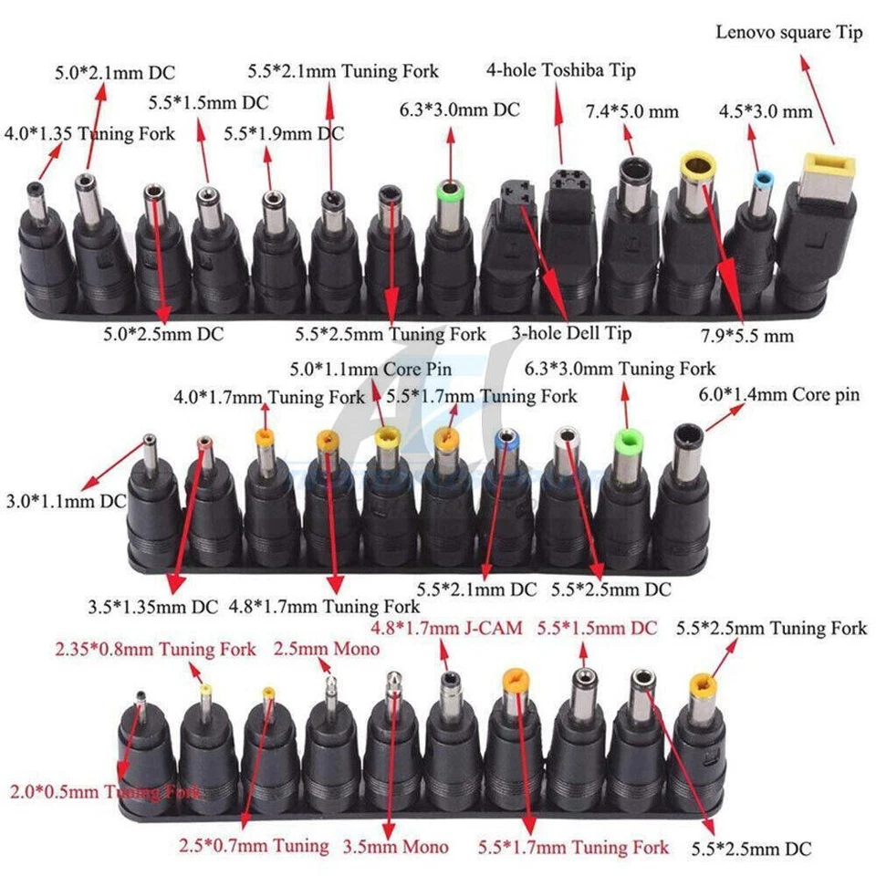 42 Tips 96W Universal Power Supply Charger for Laptop Notebook AC/DC Power - Image 2 of 4