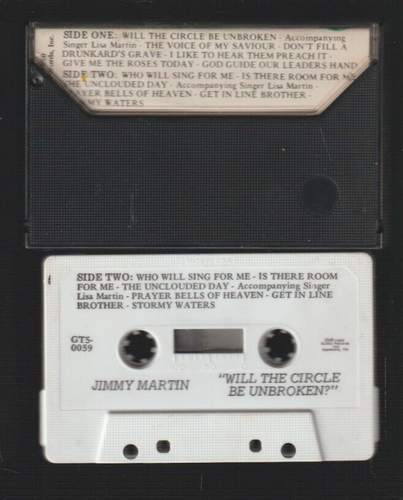 Jimmy Martin Will the Circle be Unbroken 1980 Cassette Used - Picture 2 of 2