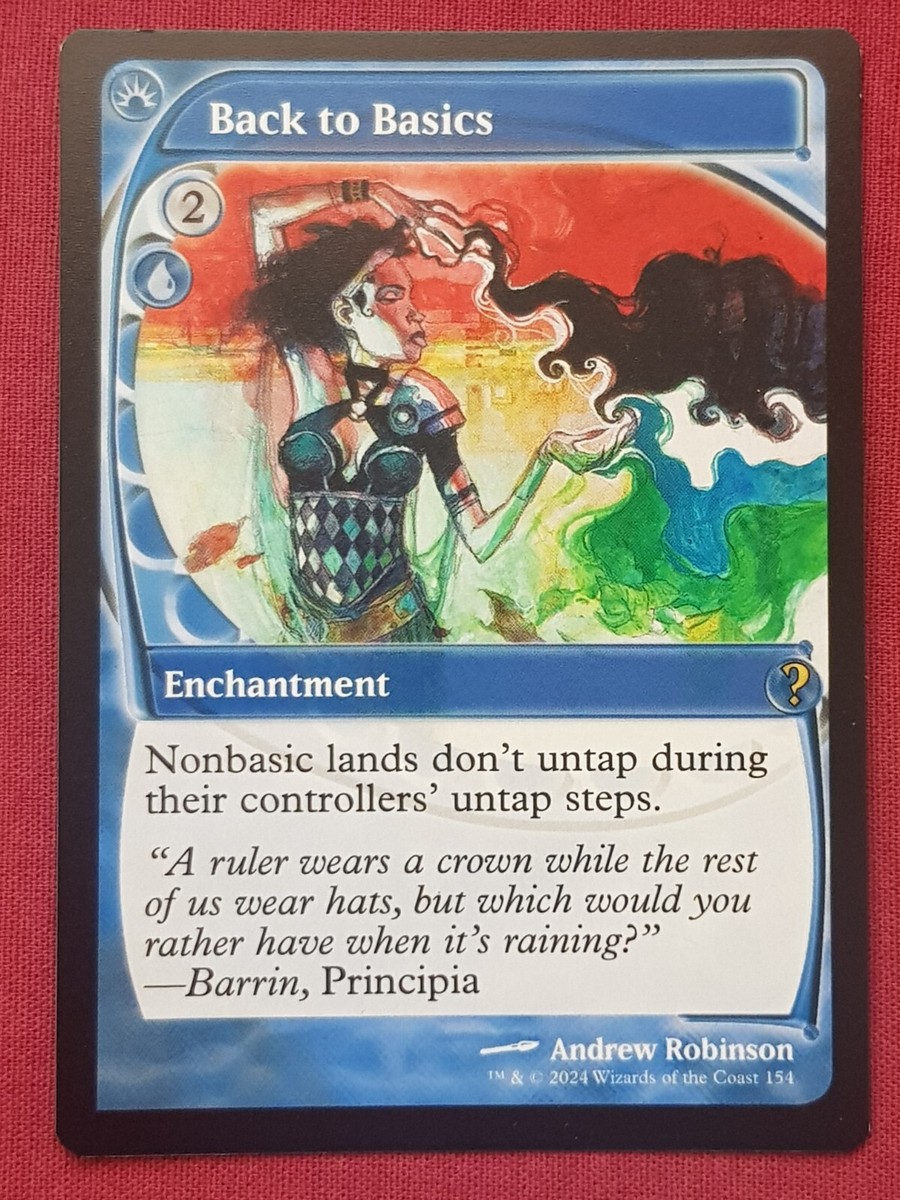 Magic The Gathering MYSTERY BOOSTER 2 MB2 BACK TO BASICS blue card