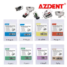 AZDENT Dental Orthodontic Buccal Tubes 1st/ 2nd Molar Bondable Roth MBT 018 022