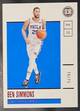 Ben Simmons 2019-20 Panini Encased RED PARALLEL Insert Card (#'d 18/25)