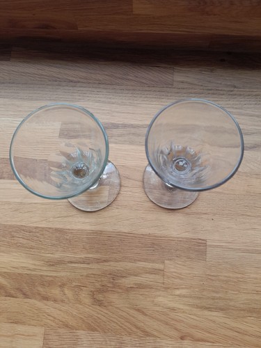 Pair antique Victorian trumpet flare cut glass c. 1860 - Picture 2 of 8