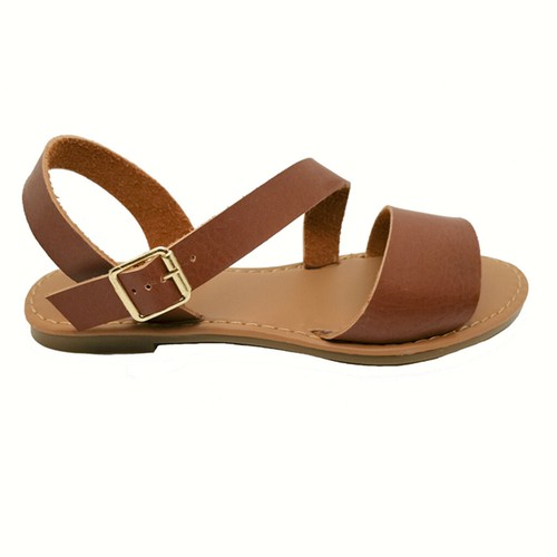 Nuevas Mujeres Sandalias Gladiador Zapatos Tanga Chanclas Correa en T Abatible Talla Plana Puntera con Correa - Imagen 61 de 61