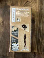 LA SIESTA Nero Corda Universale Multiuso Sospensione Amaca Sistema di Montaggio