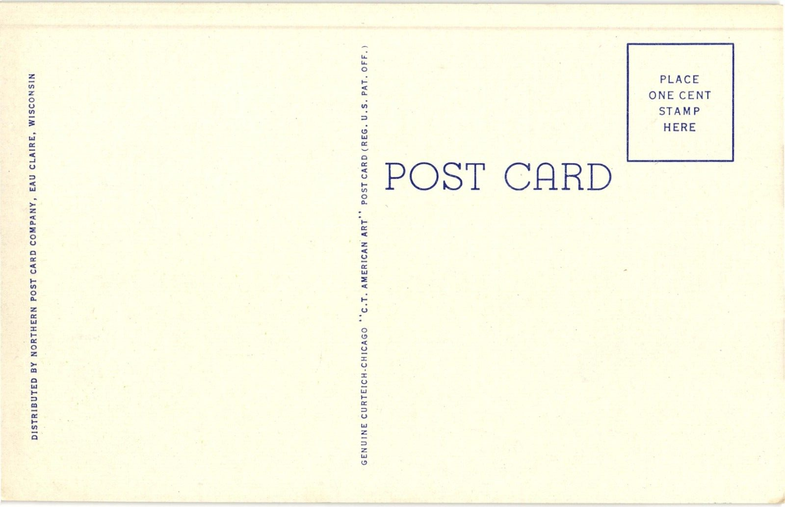 Ford HydroElectric Plant Iron Mountain Michigan Unused Linen Postcard